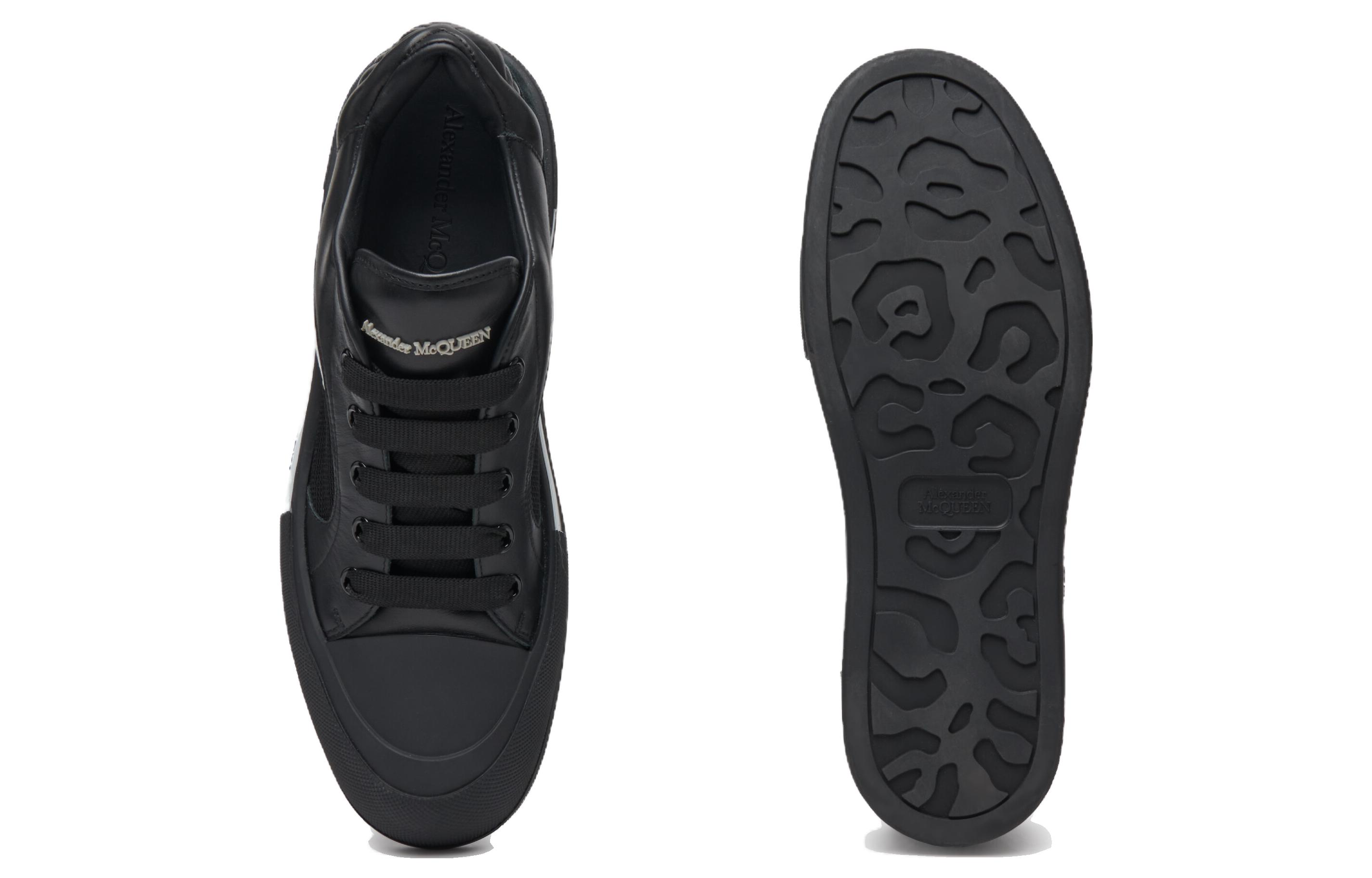 Shop 알렉산더 맥퀸 스케이트 플림솔 (블랙/화이트) 777241W4SS31070