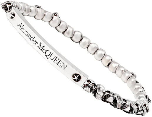 Alexander McQueen Skull Brass Bracelet Silver 554588J160Y-0446 Buy Alexander McQueen Skull Brass Bracelet Silver 554588J160Y-0446