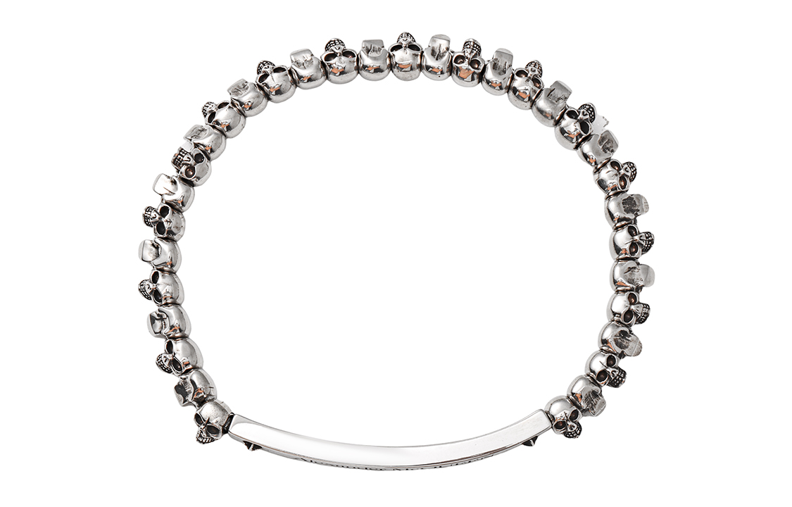 Alexander McQueen Skull Brass Bracelet Silver 554588J160Y-0446 圖 3