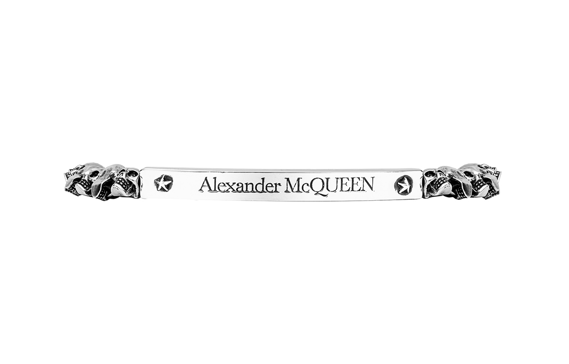 Alexander McQueen Skull Brass Bracelet Silver 554588J160Y-0446 圖 4