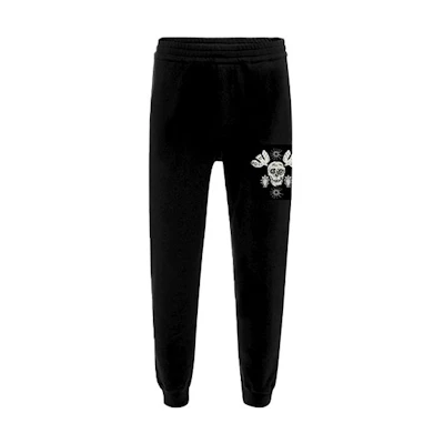 Alexander McQueen Skull Embroidered Knit Joggers - Cutout Pattern Design. 666633-QRX43-1000