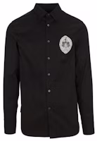 Alexander McQueen Skull Embroidered Long-Sleeve Shirt Black 558642-QMN19-1000 Alexander McQueen Skull Embroidered Long-Sleeve Shirt Black 558642-QMN19-1000