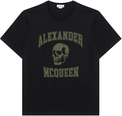 アレキサンダーマックイーン スカルレターグラフィック ブラッククルーネックTシャツ 759442-QTAAW-0519 Buy アレキサンダーマックイーン スカルレターグラフィック ブラッククルーネックTシャツ 759442-QTAAW-0519