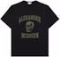Buy アレキサンダーマックイーン スカルレターグラフィック ブラッククルーネックTシャツ 759442-QTAAW-0519