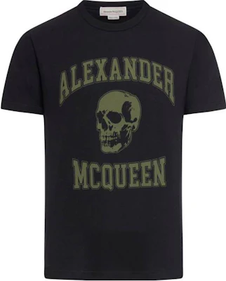 アレキサンダーマックイーン スカルレターグラフィック ブラッククルーネックTシャツ 759442-QTAAW-0519 Order アレキサンダーマックイーン スカルレターグラフィック ブラッククルーネックTシャツ 759442-QTAAW-0519
