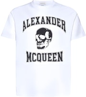 Alexander McQueen Skull Letter Graphic Crewneck T-Shirt White (). 759442-QVZ29-0910 Alexander McQueen Skull Letter Graphic Crewneck T-Shirt White (). 759442-QVZ29-0910
