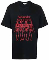 Alexander McQueen Skull Logo Graphic T-Shirt Black 662547-QRZ61-0901 Alexander McQueen Skull Logo Graphic T-Shirt Black 662547-QRZ61-0901