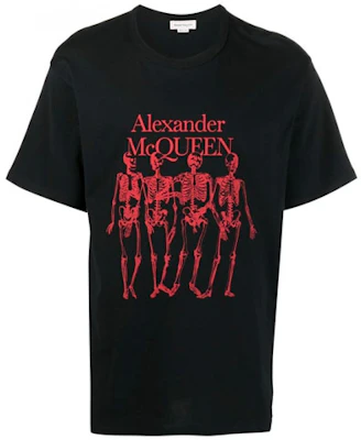 Alexander McQueen Skull Logo Graphic T-Shirt Black 662547-QRZ61-0901 Order Alexander McQueen Skull Logo Graphic T-Shirt Black 662547-QRZ61-0901