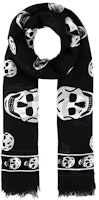 Alexander McQueen Skull Logo Wool Scarf Unisex Couple Design 5577174943Q-1078 Alexander McQueen Skull Logo Wool Scarf Unisex Couple Design 5577174943Q-1078