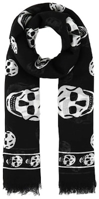 亞歷山大·麥昆骷髏標誌羊毛圍巾 情侶款式 5577174943Q-1078 Order 亞歷山大·麥昆骷髏標誌羊毛圍巾 情侶款式 5577174943Q-1078