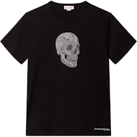 Alexander McQueen Skull Print Black Crewneck Casual T-Shirt Men 682521-QSZ54-0901 Alexander McQueen Skull Print Black Crewneck Casual T-Shirt Men 682521-QSZ54-0901