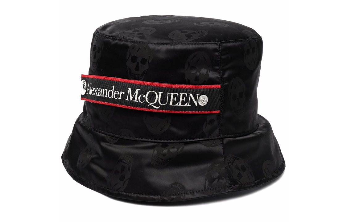 Alexander McQueen Skull Print Cotton Bucket Hat Unisex 683366-4419Q-1000