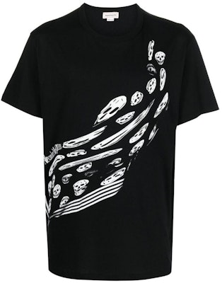 亚历山大·麦昆 FW22 骷髅印花黑色圆领T恤 727281-QUZ20-1000 Buy 亚历山大·麦昆 FW22 骷髅印花黑色圆领T恤 727281-QUZ20-1000
