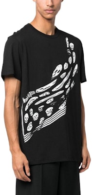 亚历山大·麦昆 FW22 骷髅印花黑色圆领T恤 727281-QUZ20-1000 Purchase 亚历山大·麦昆 FW22 骷髅印花黑色圆领T恤 727281-QUZ20-1000