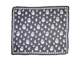 Alexander McQueen Skull Print Scarf Unisex Couple Design 110640-3Q012-1078 Alexander McQueen Skull Print Scarf Unisex Couple Design 110640-3Q012-1078