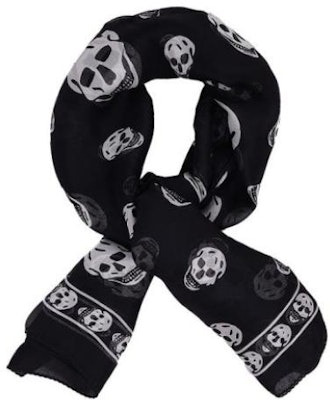Alexander McQueen 骷髏印花圍巾 男女同款 情侶設計 110640-3Q012-1078 Order Alexander McQueen 骷髏印花圍巾 男女同款 情侶設計 110640-3Q012-1078