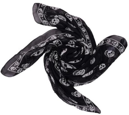 Alexander McQueen 骷髏印花圍巾 男女同款 情侶設計 110640-3Q012-1078 Lookbook Alexander McQueen 骷髏印花圍巾 男女同款 情侶設計 110640-3Q012-1078