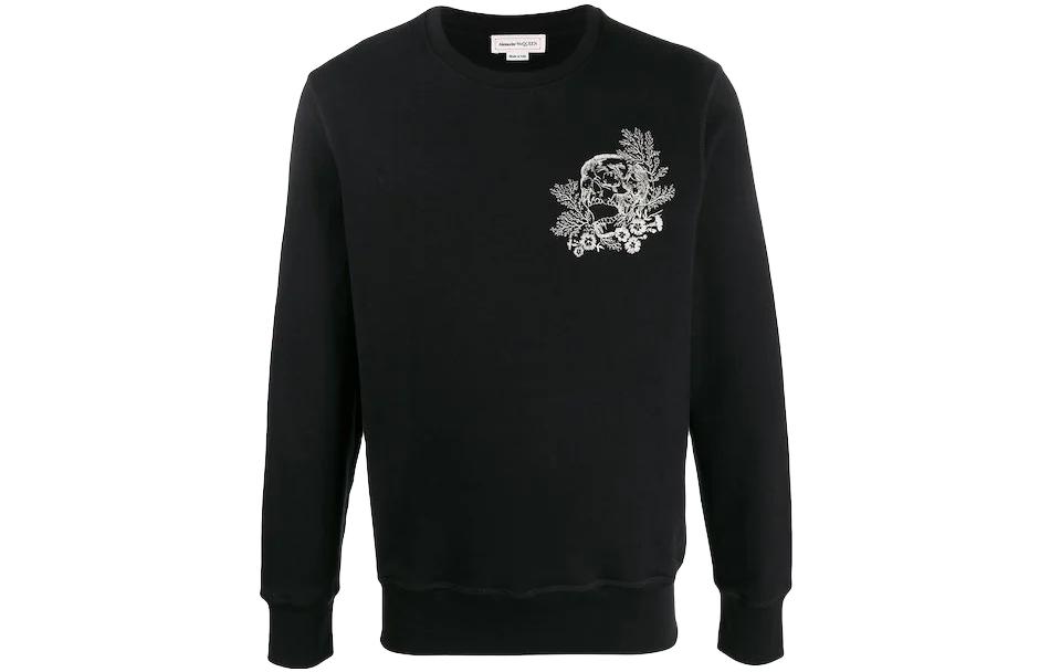 Alexander McQueen Skull Print Sweatshirt Black 599611-QOZ77-0901