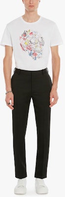 알렉산더 맥퀸 스컬 프린트 화이트 티셔츠 SS22 682516-QSZ50-0900 Lookbook 알렉산더 맥퀸 스컬 프린트 화이트 티셔츠 SS22 682516-QSZ50-0900