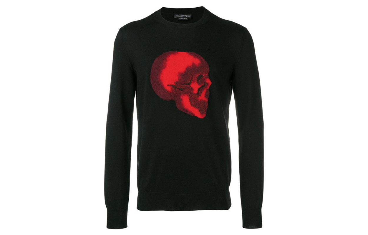 Alexander McQueen Skull Pullover Hoodie Black 560568-Q1WUU-1021