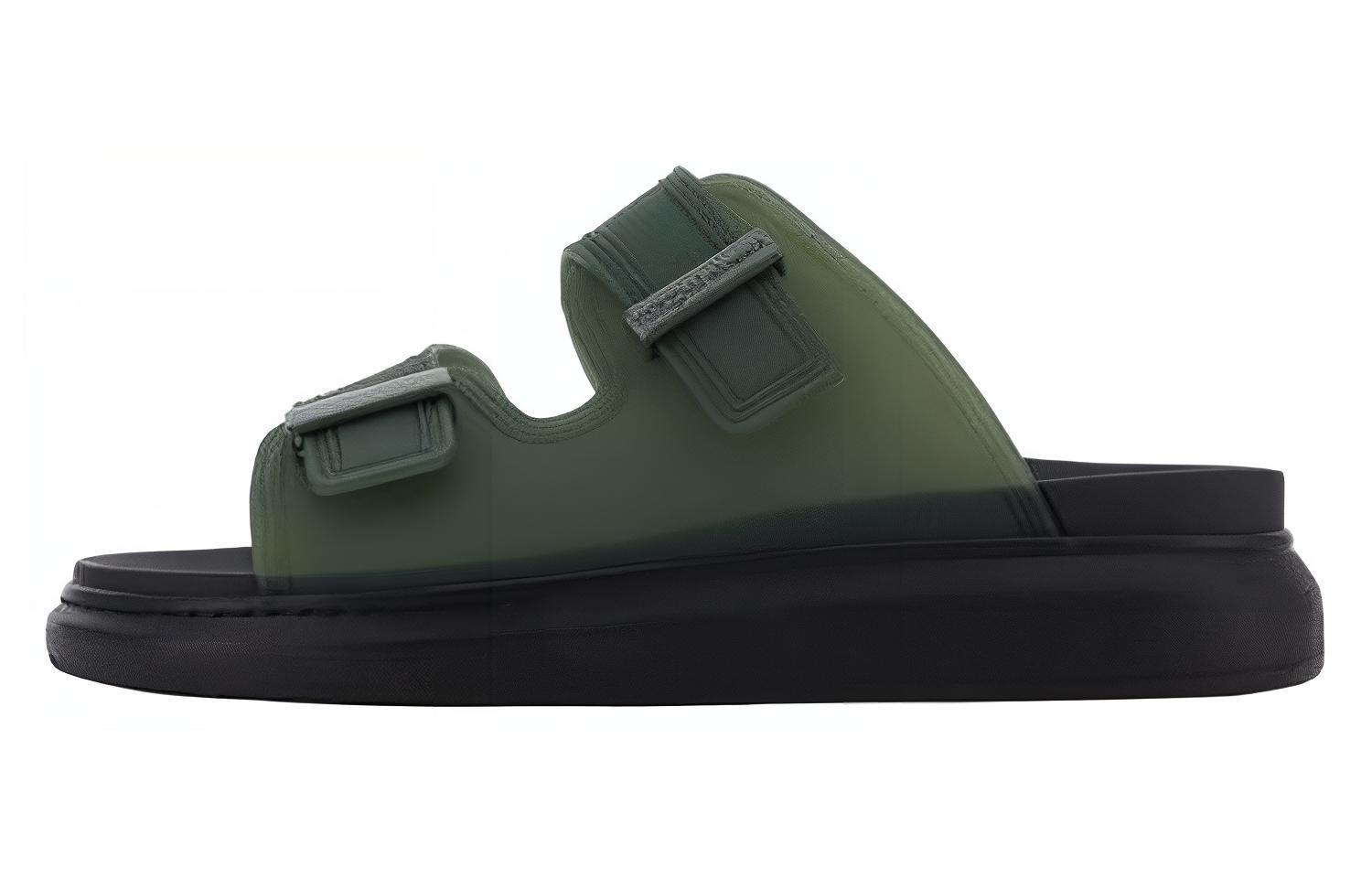 Buy 亚历山大·麦昆凉拖"绿色舒适" 663563W4TM43275