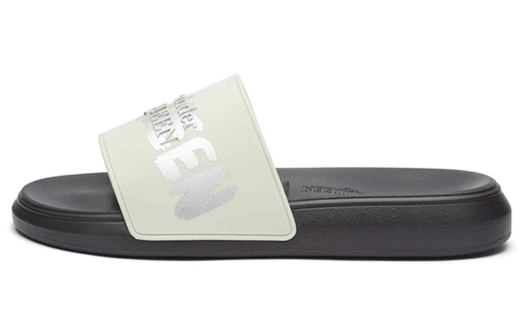 Alexander McQueen Slide 'Silver Black' 682490W4QS34617