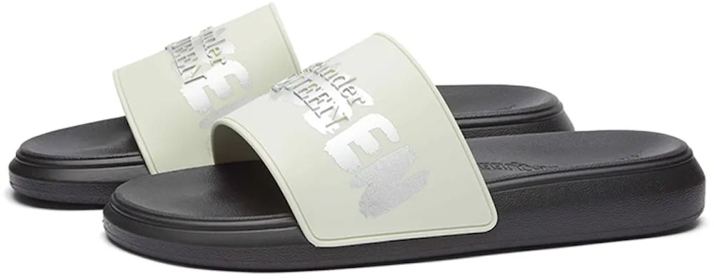 Alexander McQueen Slide 'Silver Black' 682490W4QS34617 Order Alexander McQueen Slide 'Silver Black' 682490W4QS34617