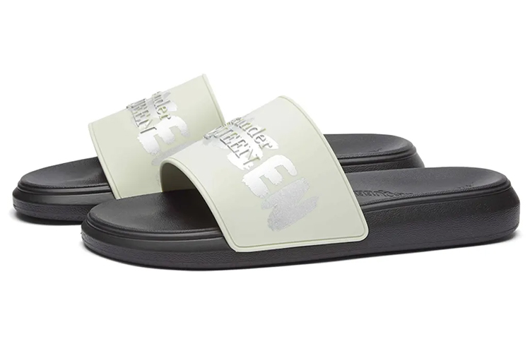 Lookbook Alexander McQueen Slide 'Silver Black' 682490W4QS34617