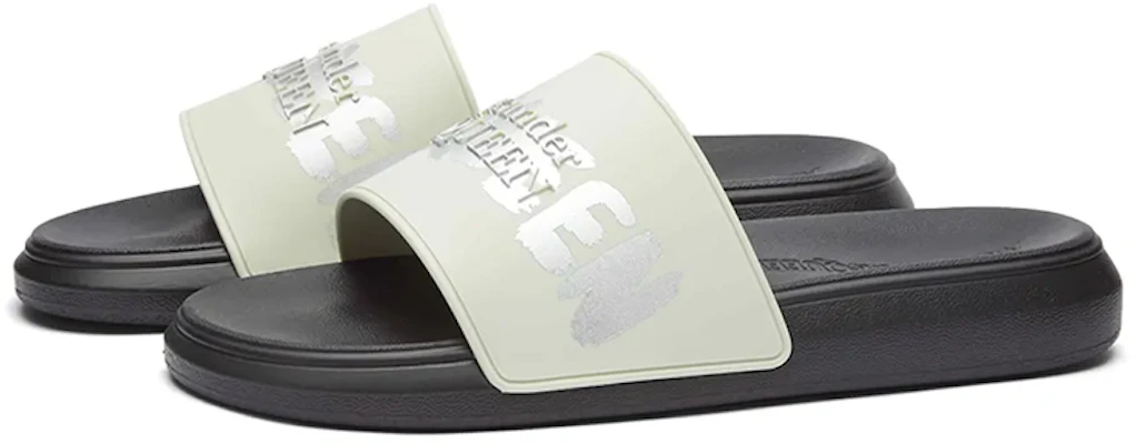 Alexander McQueen Slide 'Silver Black' 682490W4QS34617 Lookbook Alexander McQueen Slide 'Silver Black' 682490W4QS34617