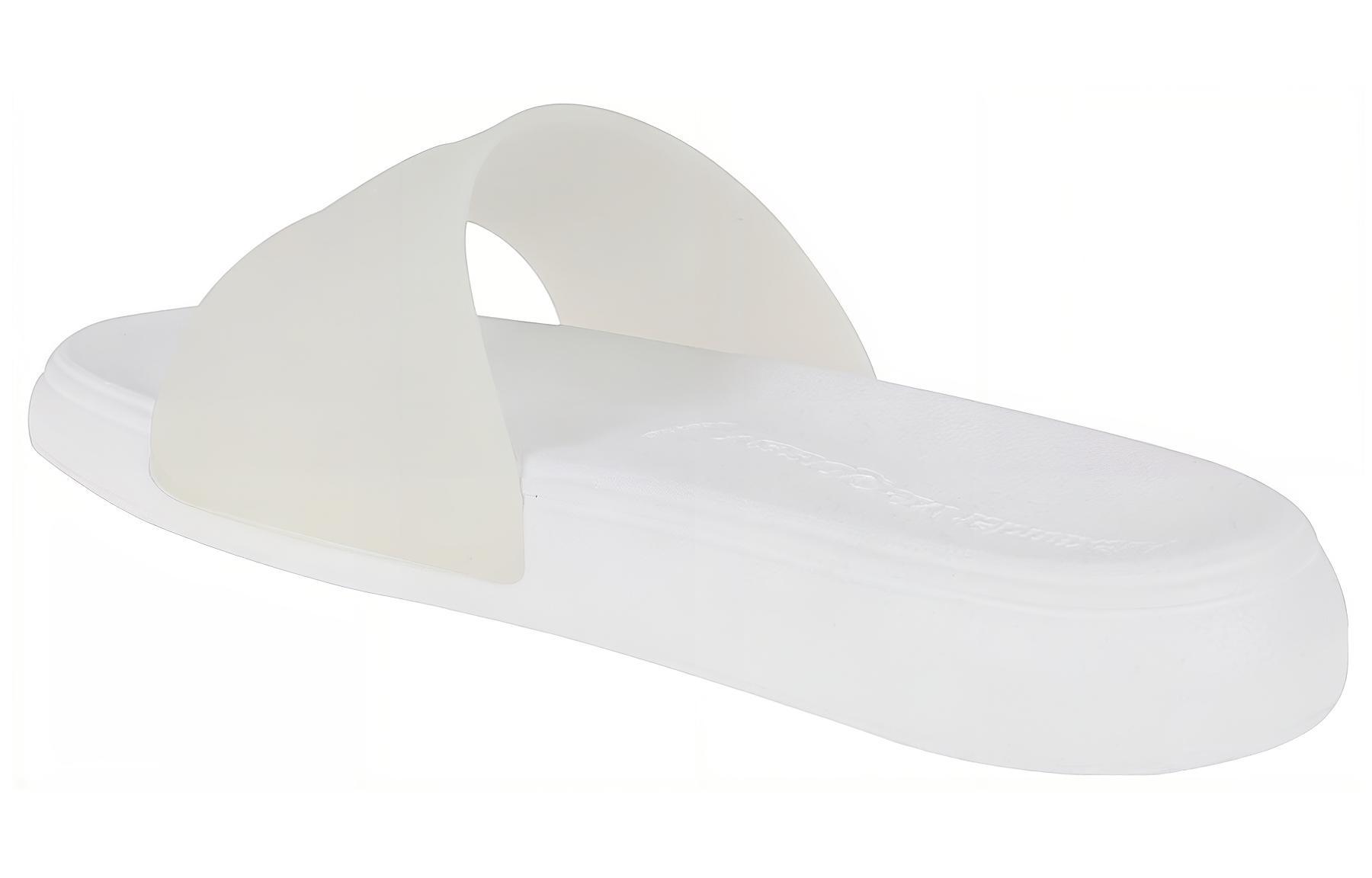 Shop Alexander McQueen Slide 'White Fashion' 735885W4VX17704