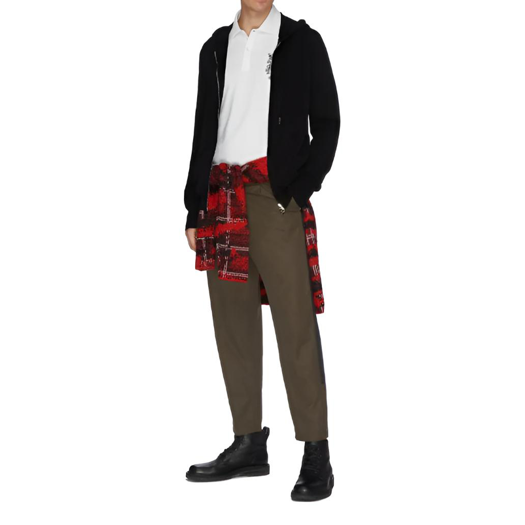 Alexander McQueen Slim Fit Letter Print Casual Jacket 603230-Q1WYM-1018