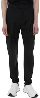 Alexander McQueen Pantalones Jogger Slim Fit Negro de Cintura Baja Casual 662458-QSU63-1000 Order Alexander McQueen Pantalones Jogger Slim Fit Negro de Cintura Baja Casual 662458-QSU63-1000