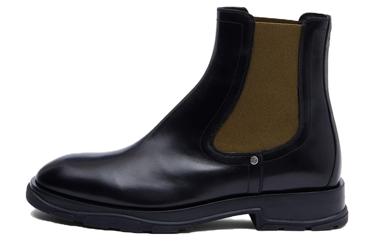 Alexander McQueen Slim Tread Chelsea Boot 'Black Calfskin' 728257WHSWN1572