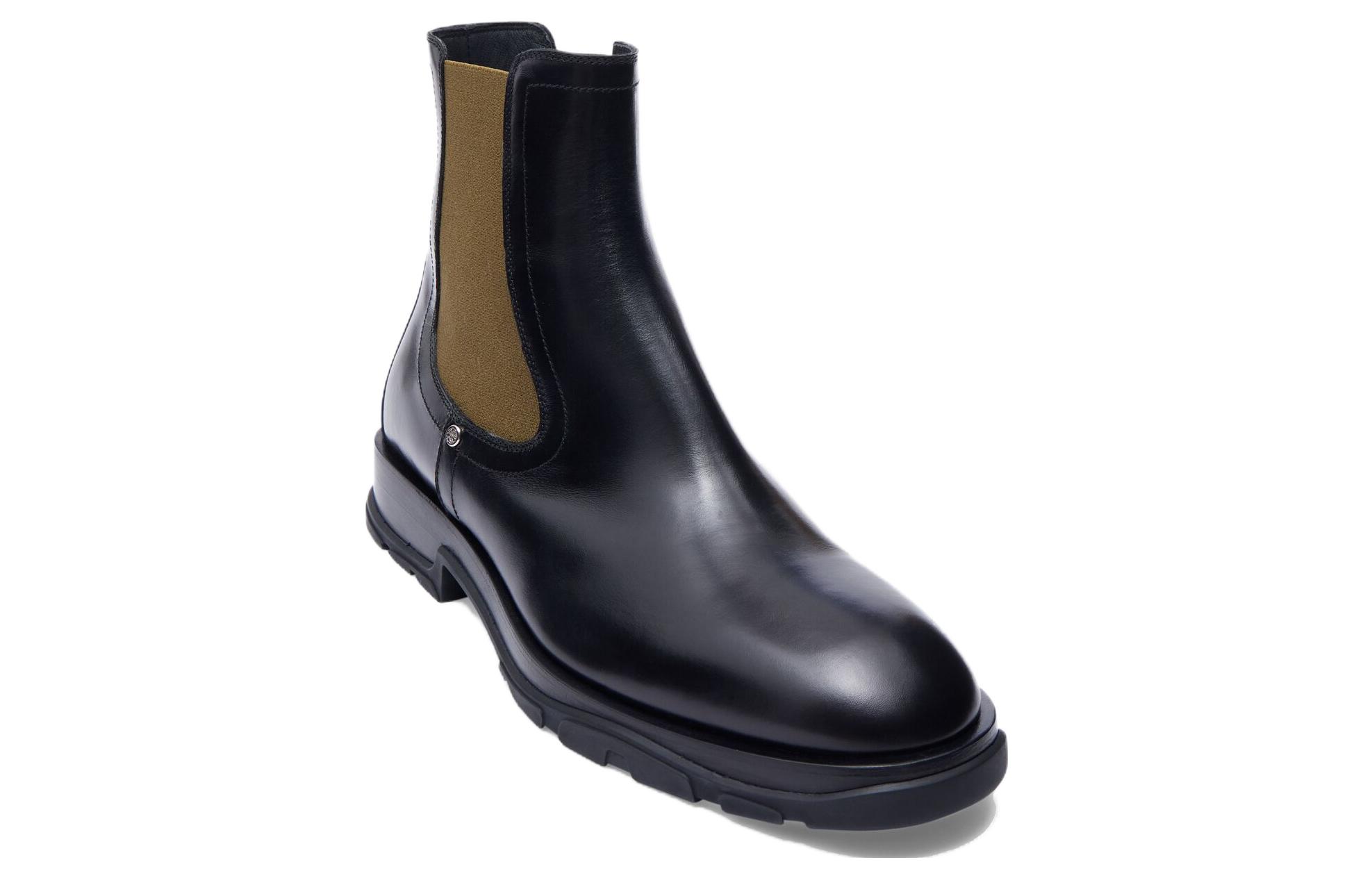 Alexander McQueen Slim Tread Chelsea Boot 'Black Calfskin' 圖 3