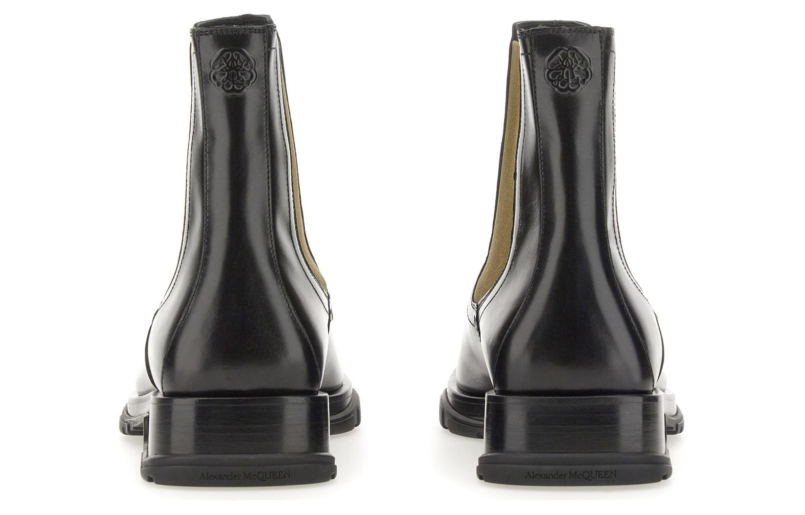 Alexander McQueen Slim Tread Chelsea Boot 'Black Calfskin' 圖 5