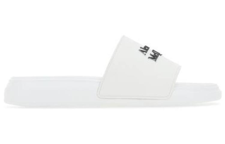 Alexander McQueen Pool Slide Black 'White'