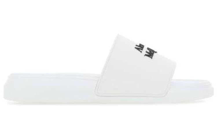 Alexander McQueen Pool Slide Black 'White' 圖 2