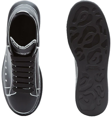 Alexander McQueen Cuir Lisse Gravé au Laser ''Noir'' 627867WHYBI1070 Purchase Alexander McQueen Cuir Lisse Gravé au Laser ''Noir'' 627867WHYBI1070