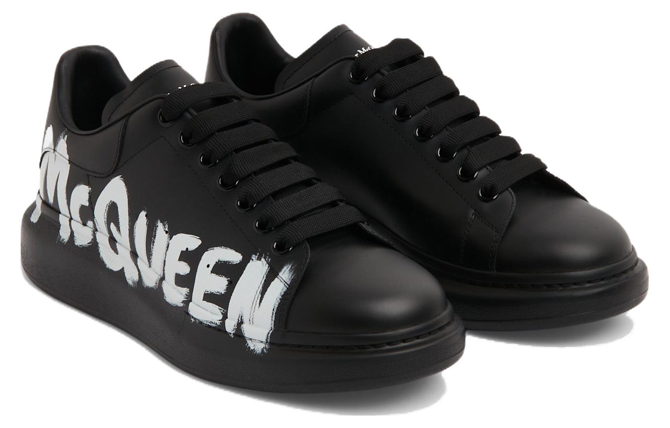 Lookbook Alexander McQueen Sneaker 'Black Graffiti Hitam' 705063WIBNM1070
