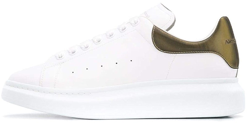 Alexander McQueen Oversized Contrast Metallic 'White' 553680WHYBJ9075 Buy Alexander McQueen Oversized Contrast Metallic 'White' 553680WHYBJ9075