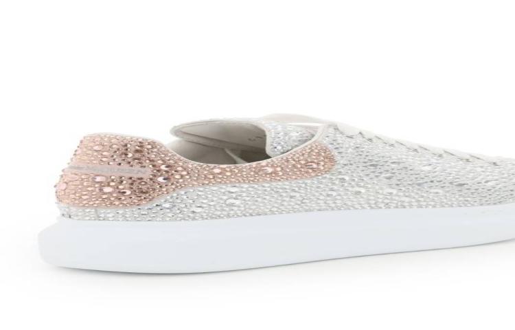 Shop 알렉산더 맥퀸 실버 스니커즈 (Alexander McQueen Silver Sneakers) 211527NSN000013_9320