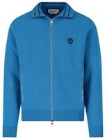 Alexander McQueen Solid Color Blue Collared Long-Sleeve Jacket 684311-Q1XCT-4334 Alexander McQueen Solid Color Blue Collared Long-Sleeve Jacket 684311-Q1XCT-4334