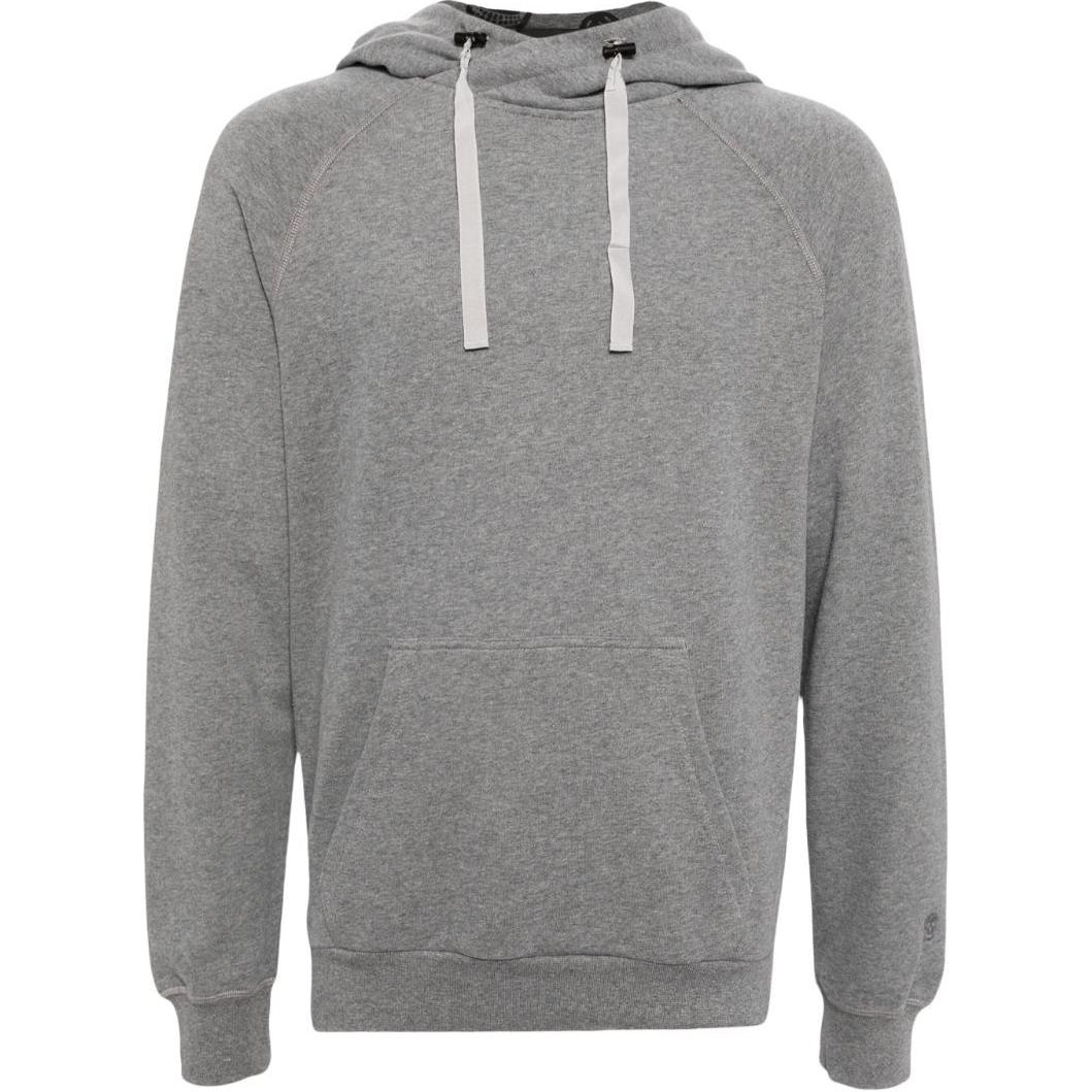 Alexander McQueen Solid Color Hoodie in Gray with Drawstring and Long Sleeves 768596-QSX79-GREY