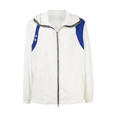 Alexander McQueen Solid Color Hoodie Jacket White 599319-QOR11-9000