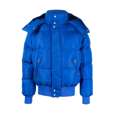Alexander McQueen Solid Color Puffer Hooded Jacket 705144QTZ190913
