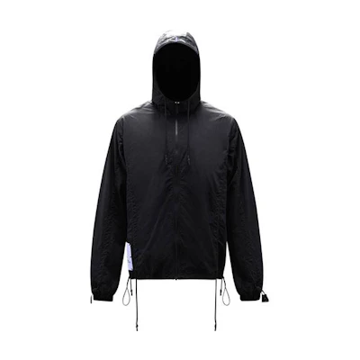 Alexander McQueen Solid Color Zip-Up Hoodie Jacket Black 664653-RRA17-1000