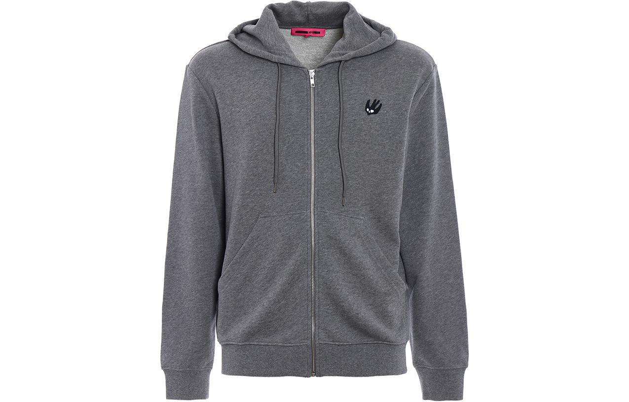 Alexander McQueen Solid Color Zip Hoodie Black 381440-RHT10-1246