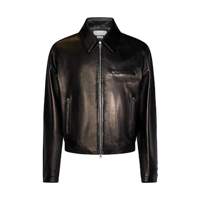 Alexander McQueen Solid Color Zipper Jacket 736747-Q5HXO-1000
