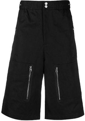 Alexander McQueen Solid Pocket Straight Shorts Black 649860-QQS29-1000 Buy Alexander McQueen Solid Pocket Straight Shorts Black 649860-QQS29-1000