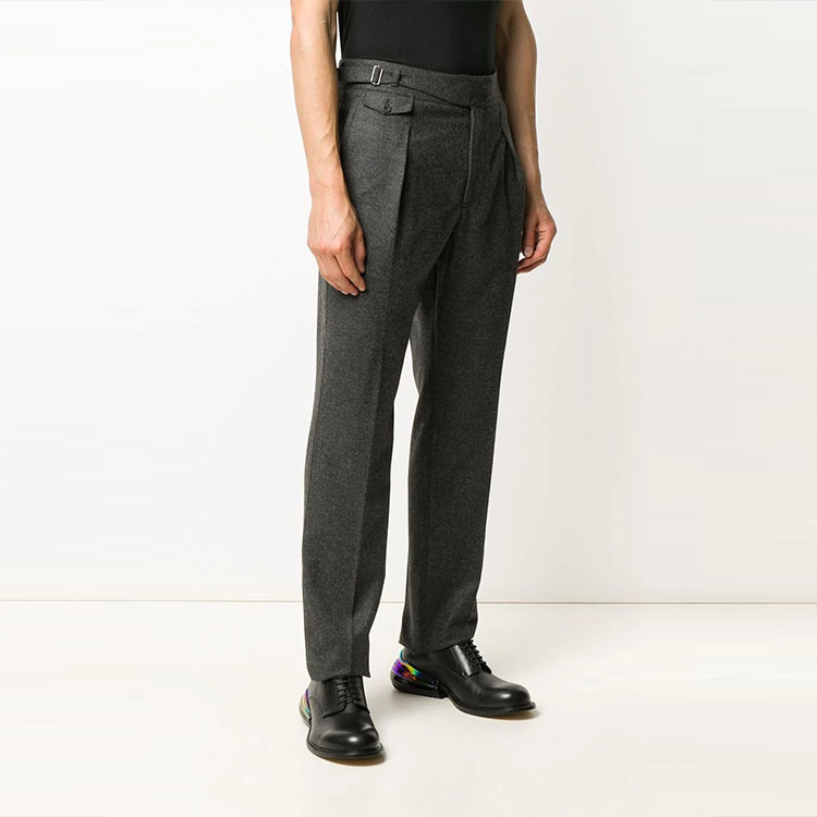 Shop Pantalones Casuales Grises Alexander McQueen Rectos y Sólidos. 615223-QPU19-1073